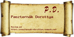 Paszternák Dorottya névjegykártya
